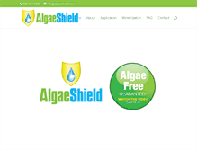 Tablet Screenshot of algaeshield.com